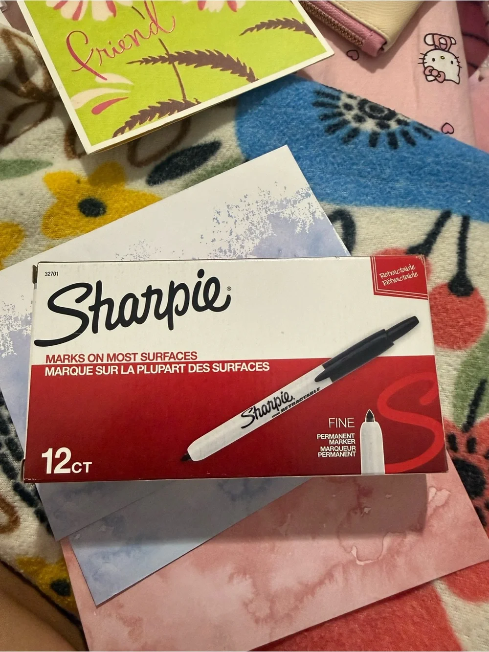 Fine Permanent Markers, Black - 12 Count